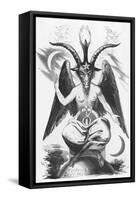 The Evil One Can Take Many Shapes But This is His True Shape-Eliphas Levi-Framed Stretched Canvas