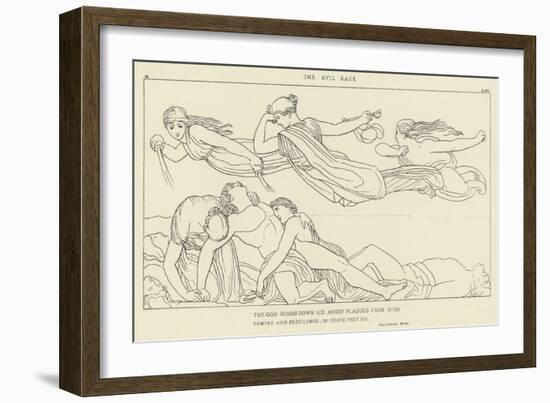 The Evil Race-John Flaxman-Framed Giclee Print