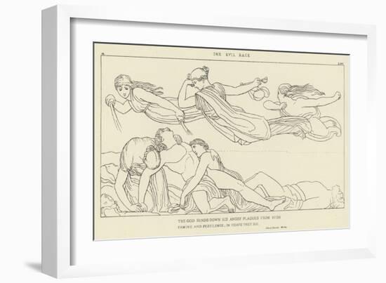 The Evil Race-John Flaxman-Framed Giclee Print