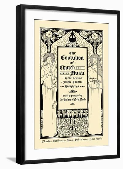 The Evolution Of Church Music-Louis Rhead-Framed Art Print