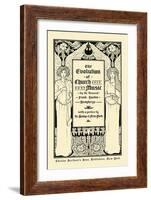 The Evolution of Church Music-Louis Rhead-Framed Art Print