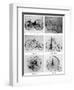 The Evolution of the Bicycle, 19th Century-null-Framed Giclee Print