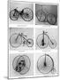 The Evolution of the Bicycle, 19th Century-null-Mounted Giclee Print
