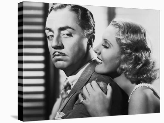 The Ex-Mrs. Bradford, from Left: William Powell, Jean Arthur, 1936-null-Stretched Canvas