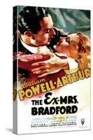 THE EX-MRS. BRADFORD, US poster art, from left: William Powell, Jean Arthur, 1936-null-Stretched Canvas