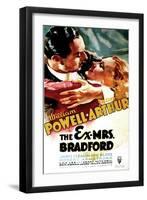 THE EX-MRS. BRADFORD, US poster art, from left: William Powell, Jean Arthur, 1936-null-Framed Art Print