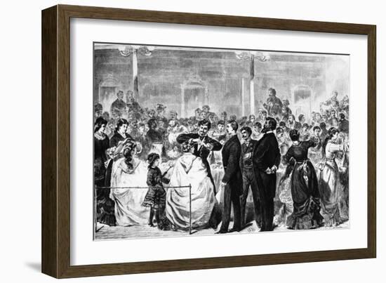 The Examination of Apprentices in the Tonhalle, Berlin, by a Committee of the Hairdressing…-German School-Framed Giclee Print