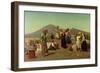 The Excavations at Pompeii, 1865-Edouard Alexandre Sain-Framed Giclee Print