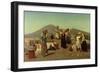 The Excavations at Pompeii, 1865-Edouard Alexandre Sain-Framed Giclee Print