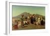 The Excavations at Pompeii, 1865-Edouard Alexandre Sain-Framed Giclee Print