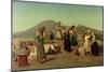 The Excavations at Pompeii, 1865-Edouard Alexandre Sain-Mounted Giclee Print