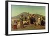 The Excavations at Pompeii, 1865-Edouard Alexandre Sain-Framed Giclee Print