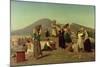 The Excavations at Pompeii, 1865-Edouard Alexandre Sain-Mounted Giclee Print