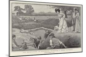 The Excavations at Silchester, Examining a Roman Pavement-Stuart G. Davis-Mounted Giclee Print