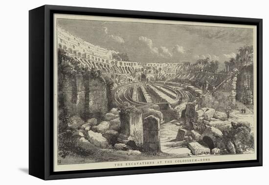 The Excavations at the Colosseum, Rome-null-Framed Stretched Canvas