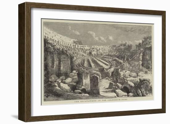 The Excavations at the Colosseum, Rome-null-Framed Giclee Print