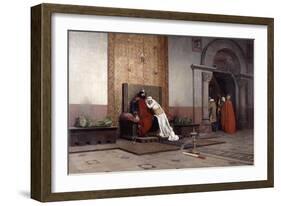 The Excommunication of Robert the Pious, 1875-Jean-Paul Laurens-Framed Giclee Print