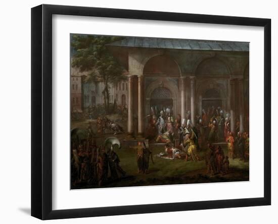 The Execution of a Minister During the Patrona Halil Rebellion, 1737-Jean-Baptiste Vanmour-Framed Giclee Print