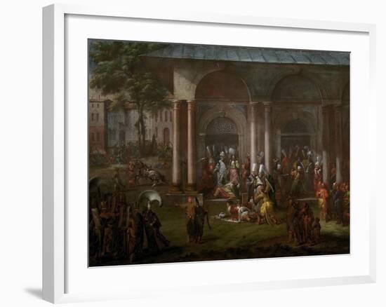 The Execution of a Minister During the Patrona Halil Rebellion, 1737-Jean-Baptiste Vanmour-Framed Giclee Print