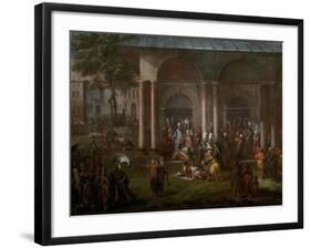 The Execution of a Minister During the Patrona Halil Rebellion, 1737-Jean-Baptiste Vanmour-Framed Giclee Print