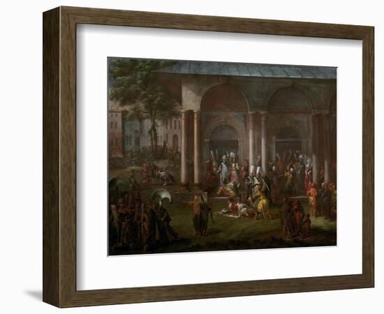 The Execution of a Minister During the Patrona Halil Rebellion, 1737-Jean-Baptiste Vanmour-Framed Giclee Print