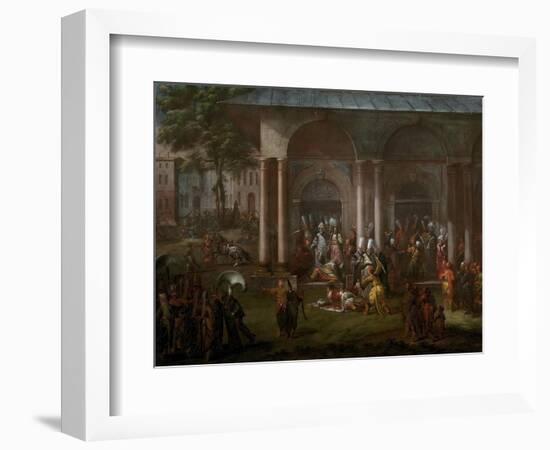 The Execution of a Minister During the Patrona Halil Rebellion, 1737-Jean-Baptiste Vanmour-Framed Giclee Print