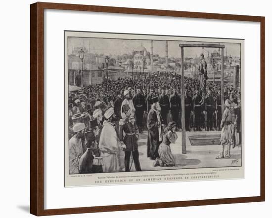 The Execution of an Armenian Murderer in Constantinople-Henry Marriott Paget-Framed Giclee Print