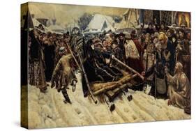 The Execution of Boyarina Pajaritar Morozova (D.1675) 1887-Vasilii Ivanovich Surikov-Stretched Canvas