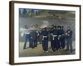 The Execution of Emperor Maximilian of Mexico 1867-Edouard Manet-Framed Giclee Print