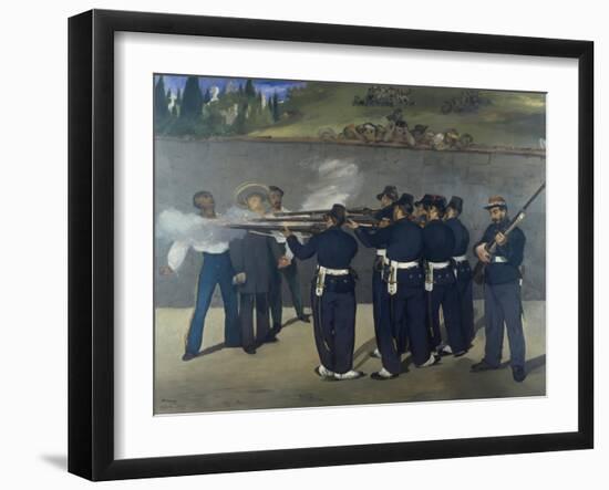 The Execution of Emperor Maximilian of Mexico 1867-Edouard Manet-Framed Giclee Print