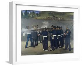 The Execution of Emperor Maximilian of Mexico 1867-Edouard Manet-Framed Giclee Print