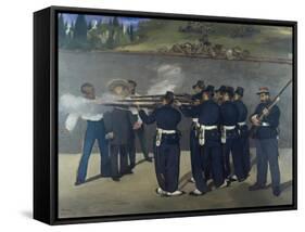 The Execution of Emperor Maximilian of Mexico 1867-Edouard Manet-Framed Stretched Canvas