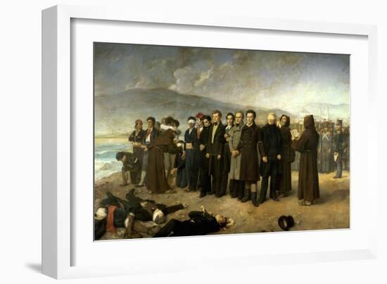 The Execution of General Torrigo, 1888-Antonio Gisbert-Framed Giclee Print