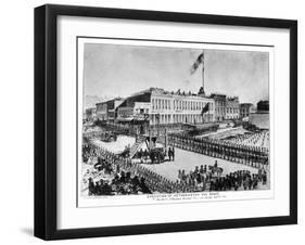 The Execution of Hetherington and Brace, Fort Vigilance, Sacramento, California, 1856-Britton & Rey-Framed Giclee Print