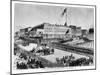 The Execution of Hetherington and Brace, Fort Vigilance, Sacramento, California, 1856-Britton & Rey-Mounted Giclee Print