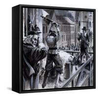 The Execution of King Charles I in Whitehall, 30th January 1649, 1979-Andrew Howat-Framed Stretched Canvas