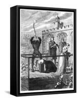 The Execution of Lady Jane Grey, 1554-George Cruikshank-Framed Stretched Canvas