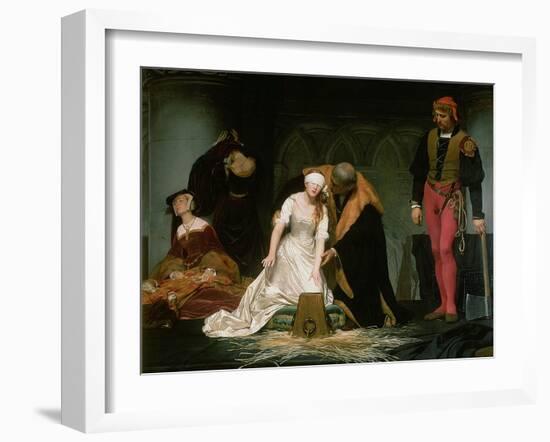 The Execution of Lady Jane Grey, 1833-Hippolyte Delaroche-Framed Giclee Print