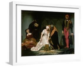 The Execution of Lady Jane Grey, 1833-Hippolyte Delaroche-Framed Giclee Print