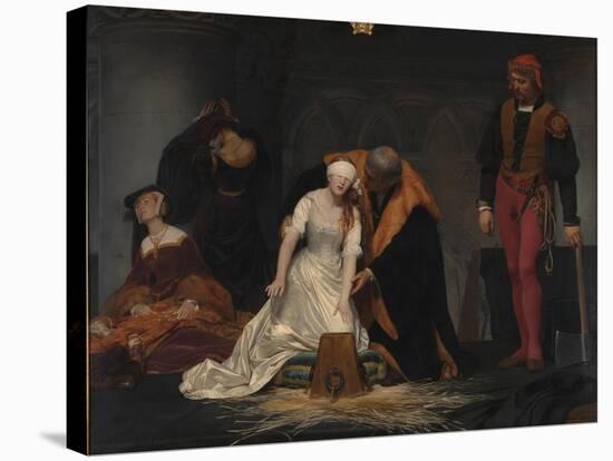 The Execution of Lady Jane Grey, 1833-Paul Hippolyte Delaroche-Stretched Canvas