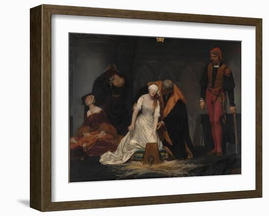 The Execution of Lady Jane Grey, 1833-Paul Hippolyte Delaroche-Framed Giclee Print