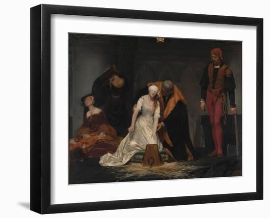 The Execution of Lady Jane Grey, 1833-Paul Hippolyte Delaroche-Framed Giclee Print