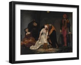 The Execution of Lady Jane Grey, 1833-Paul Hippolyte Delaroche-Framed Giclee Print