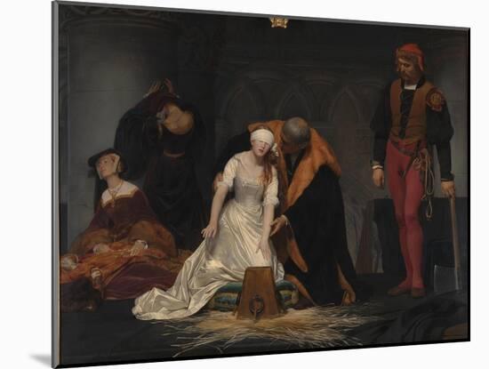 The Execution of Lady Jane Grey, 1833-Paul Hippolyte Delaroche-Mounted Giclee Print