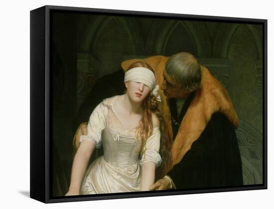 The Execution of Lady Jane Grey, 1833-Hippolyte Delaroche-Framed Stretched Canvas