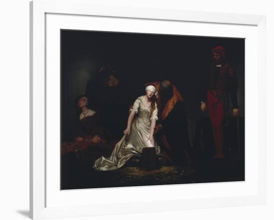 The Execution of Lady Jane Grey, 1834-Paul Delaroche-Framed Giclee Print