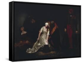 The Execution of Lady Jane Grey, 1834-Paul Delaroche-Framed Stretched Canvas