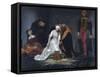 The Execution of Lady Jane Grey in the Tower of London in the Year 1554-Paul Delaroche-Framed Stretched Canvas