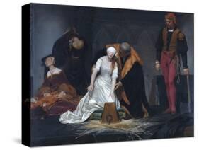 The Execution of Lady Jane Grey in the Tower of London in the Year 1554-Paul Delaroche-Stretched Canvas