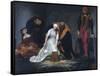 The Execution of Lady Jane Grey in the Tower of London in the Year 1554-Paul Delaroche-Framed Stretched Canvas